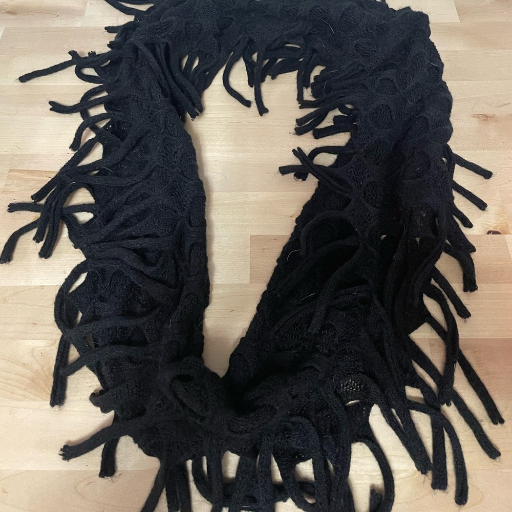Three infinity scarfs.